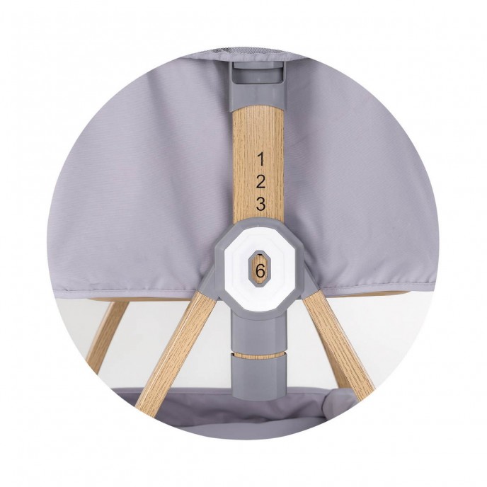 Chipolino Bedside Crib Charisma Wood & Latte