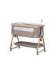 Chipolino Bedside Crib Charisma Wood & Latte
