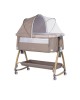 Chipolino Bedside Crib Charisma Wood & Latte