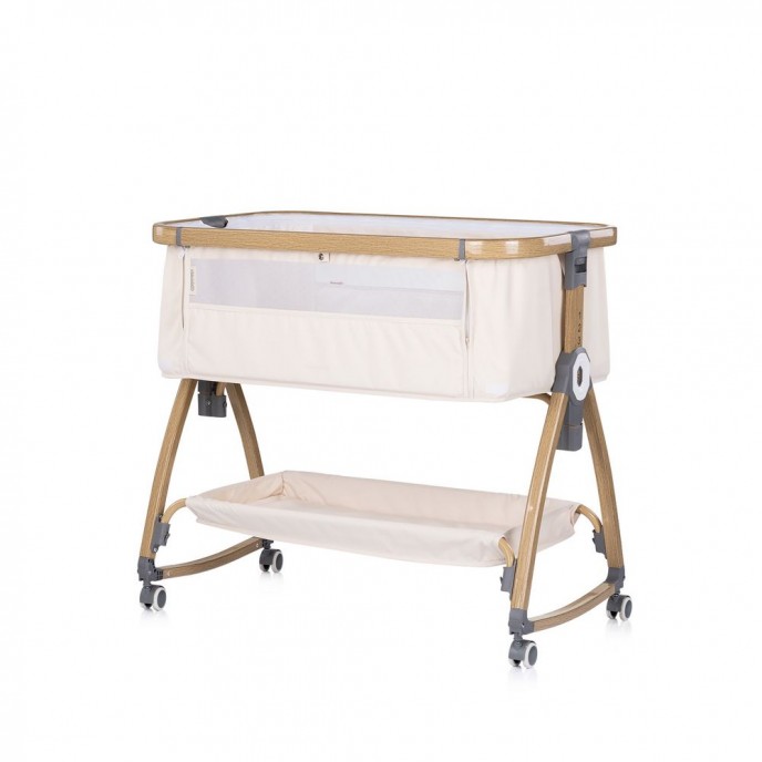 Chipolino Bedside Crib Charisma Wood & Cashmere Chipolino Bedside Crib Charisma Wood & Cashmere
