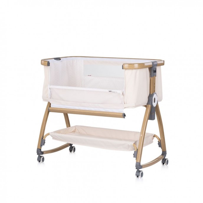 Chipolino Bedside Crib Charisma Wood & Cashmere Chipolino Bedside Crib Charisma Wood & Cashmere