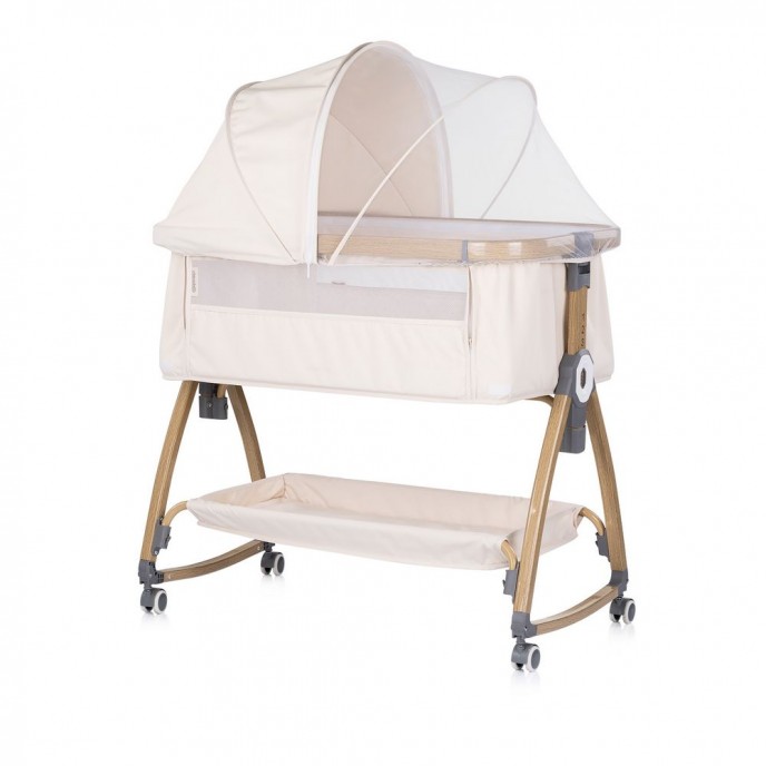 Chipolino Bedside Crib Charisma Wood & Cashmere Chipolino Bedside Crib Charisma Wood & Cashmere