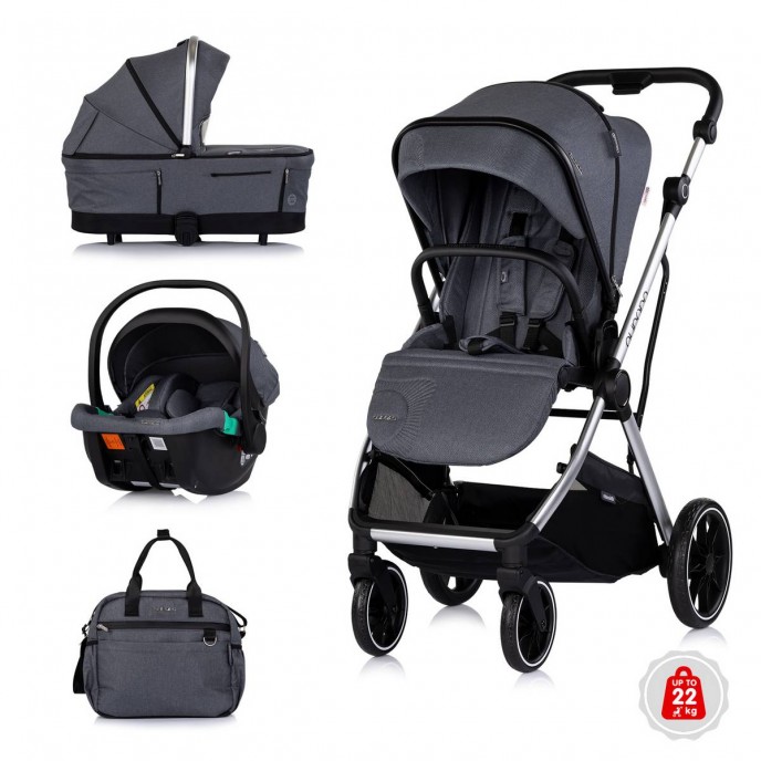 Chipolino Travel System Aurora Charcoal