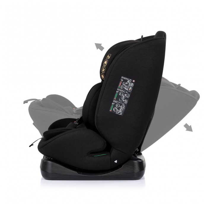 Chipolino Carseat I-Size Mondial Noir (40-150cm)