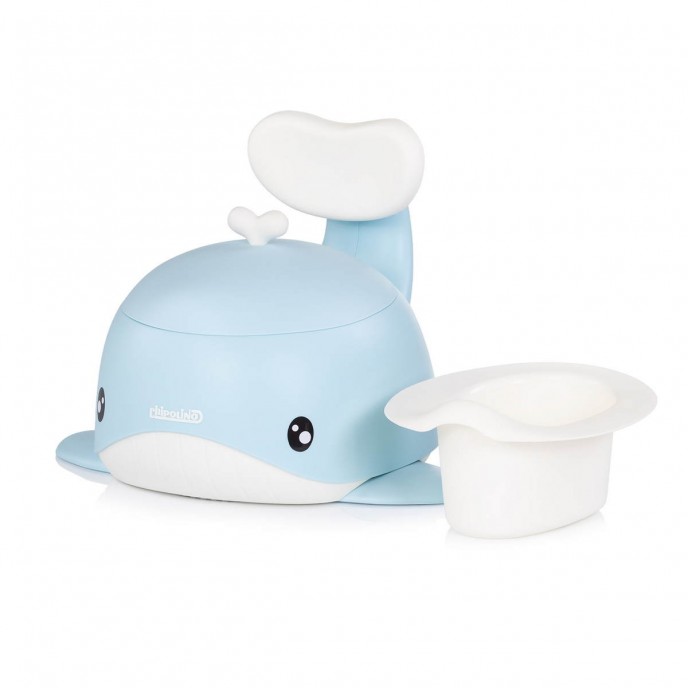 Chipolino Potty with Lid Whale Blue