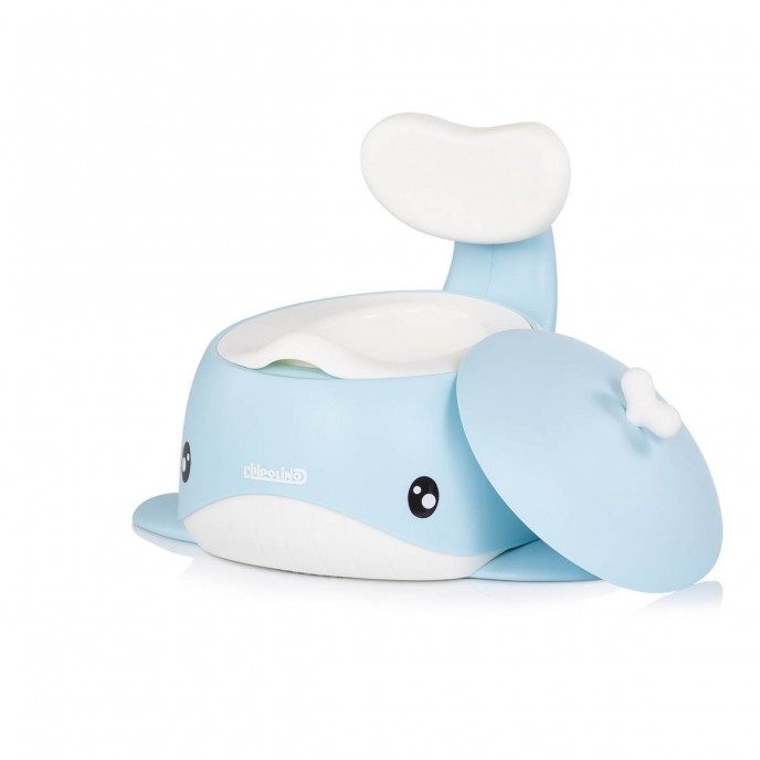 Chipolino Potty with Lid Whale Blue