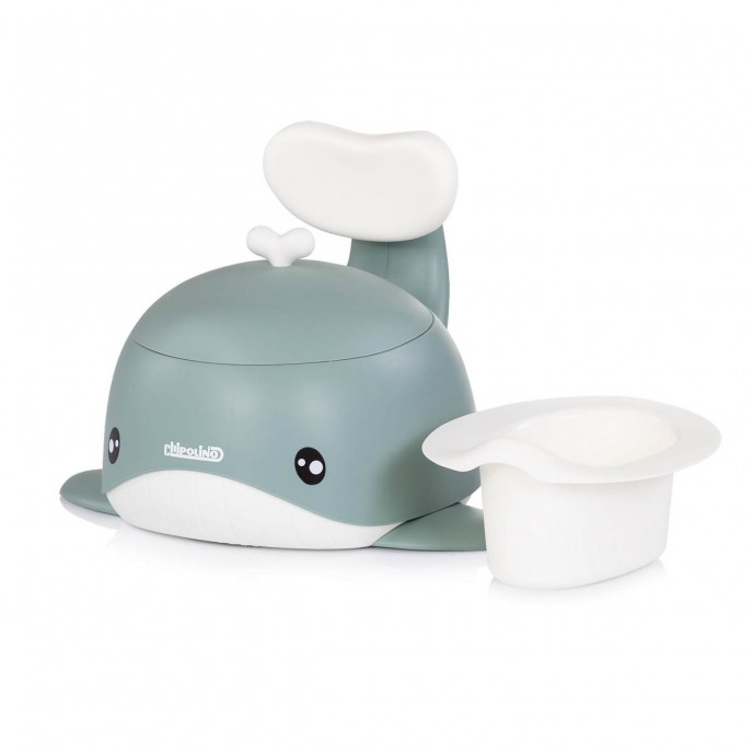 Chipolino Potty with Lid Whale Green