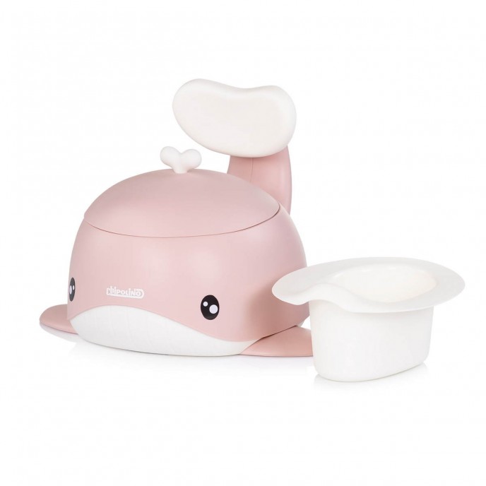 Chipolino Potty with Lid Whale Pink