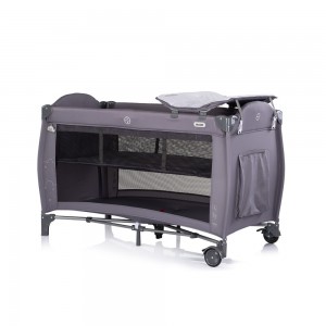Chipolino Travel Cot Bella Charcoal