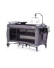 Chipolino Travel Cot Bella Charcoal Chipolino Travel Cot Bella Charcoal