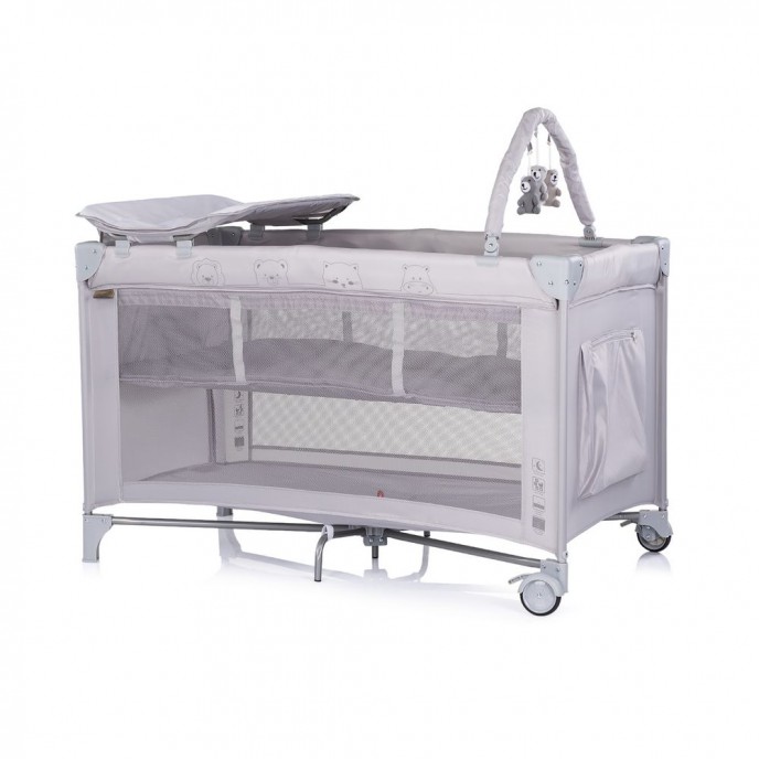 Chipolino Travel Cot Luna Platinum Chipolino Travel Cot Luna Platinum