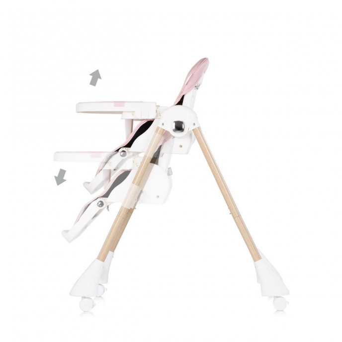 Chipolino Highchair Candy Shop Powder Pink
