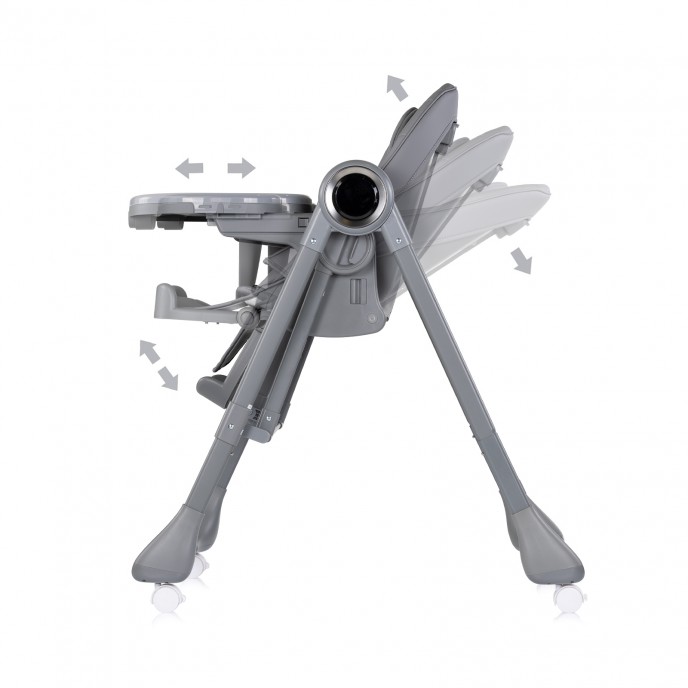 Chipolino Highchair and Electric Swing Master Class Charcoal