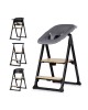 Chipolino Highchair Quatro 4 in 1 Charcoal Chipolino Highchair Quatro 4 in 1 Charcoal