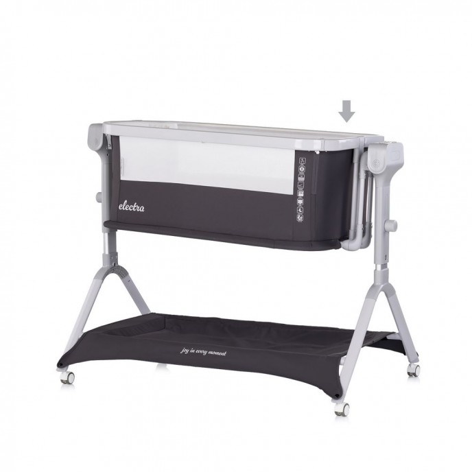 Chipolino Co-Sleeper Electric Electra Charcoal