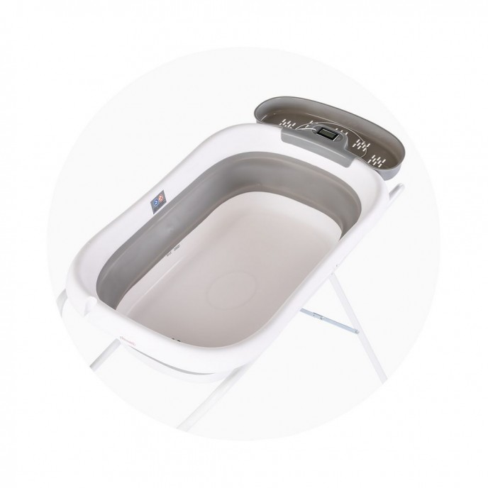 Chipolino Foldable Bath with Stand Slim Grey