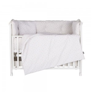 Chipolino Bedding Set 9pc Beige Stars 60x120cm