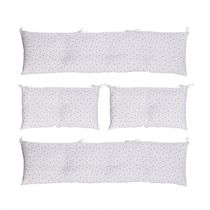 Chipolino Bedding Set 9pc Grey Stars 60x120cm