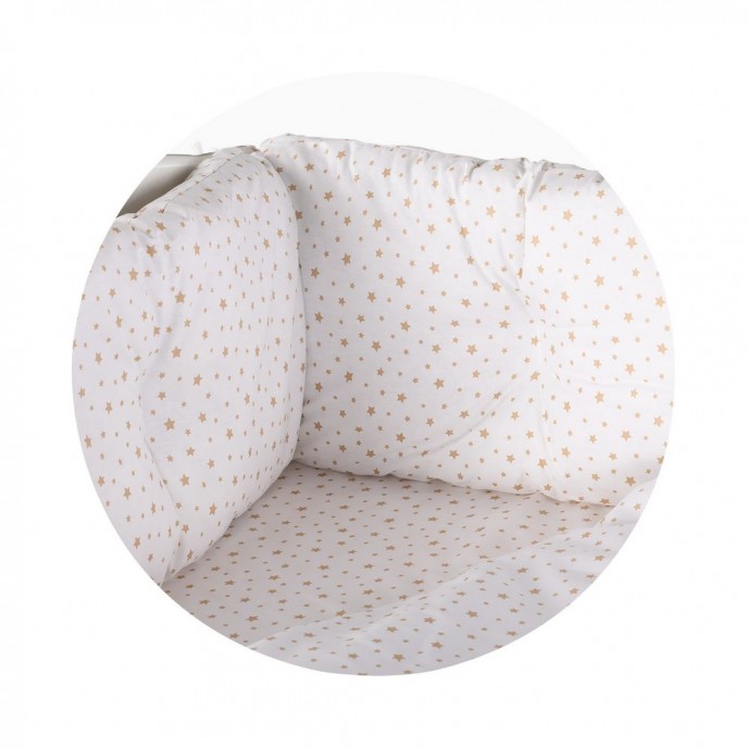 Chipolino Bedding Set 9pc Beige Stars 70x140cm