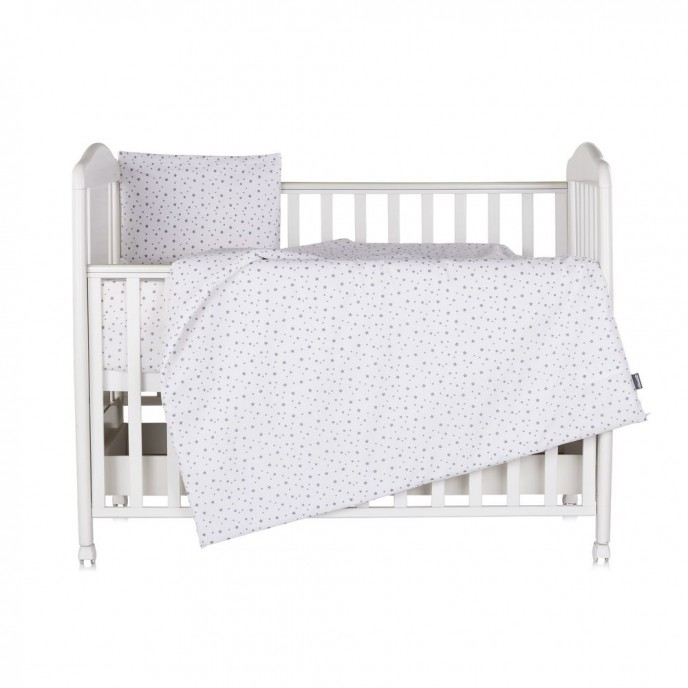Chipolino Bedding Set 5pc Grey Stars