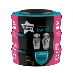 Tommee Tippee Nappy Bin Refills 3pk Tommee Tippee Nappy Bin Refills 3pk