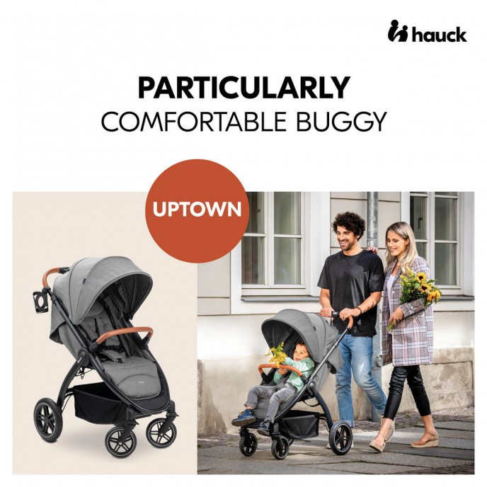 Hauck Stroller Uptown Melange Grey