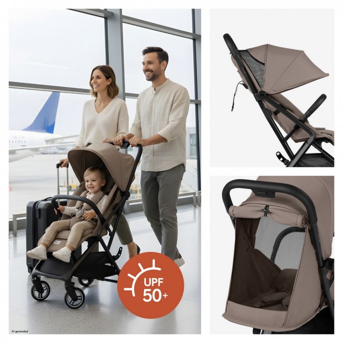 Hauck Stroller Fly n Care Mocha Hauck Stroller Fly n Care Mocha