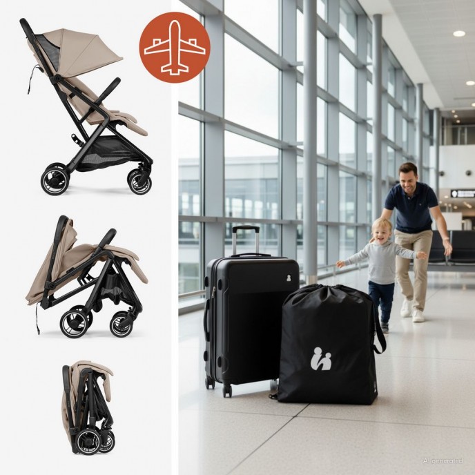 Hauck Stroller Fly n Care Mocha Hauck Stroller Fly n Care Mocha