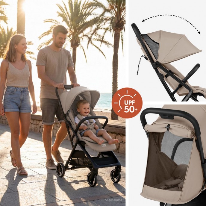 Hauck Stroller Fly n Care Mocha Hauck Stroller Fly n Care Mocha