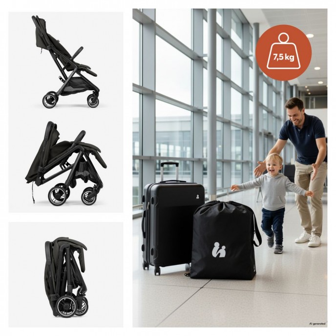 Hauck Stroller Fly n Care Black