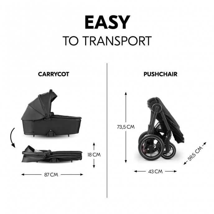 Hauck Travel System Comfort n Care Set Black