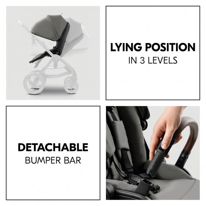 Hauck Travel System Comfort n Care Air Set Dark Grey