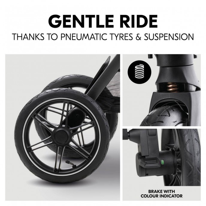 Hauck Travel System Comfort n Care Air Set Dark Grey