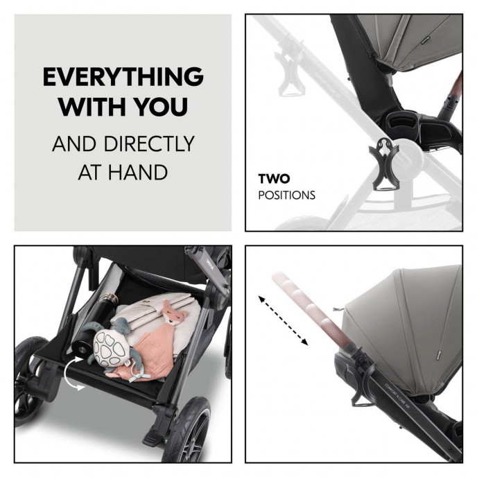 Hauck Travel System Comfort n Care Air Set Dark Grey