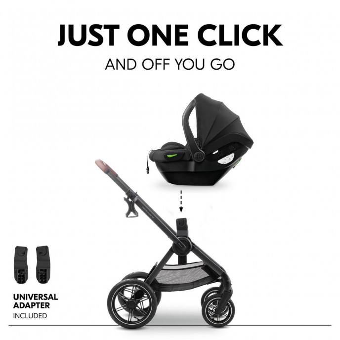 Hauck Travel System Comfort n Care Air Set Dark Grey