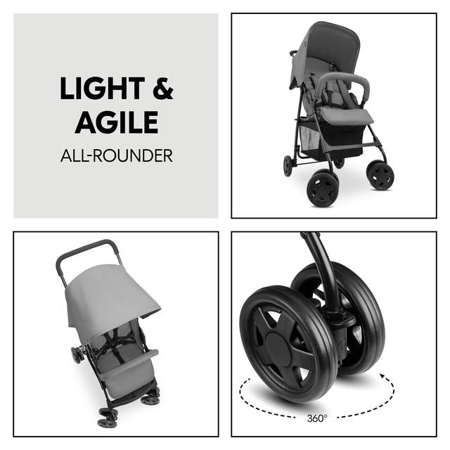 Hauck Stroller Sport Grey Hauck Stroller Sport Grey