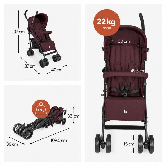 Hauck Stroller Fold n Care Blackberry