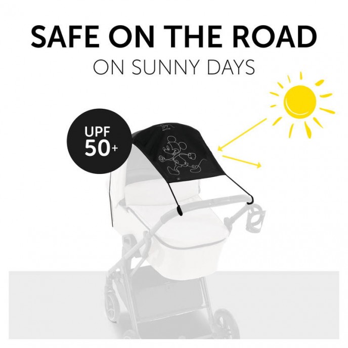 Hauck Stroller Sunshade Mickey Black