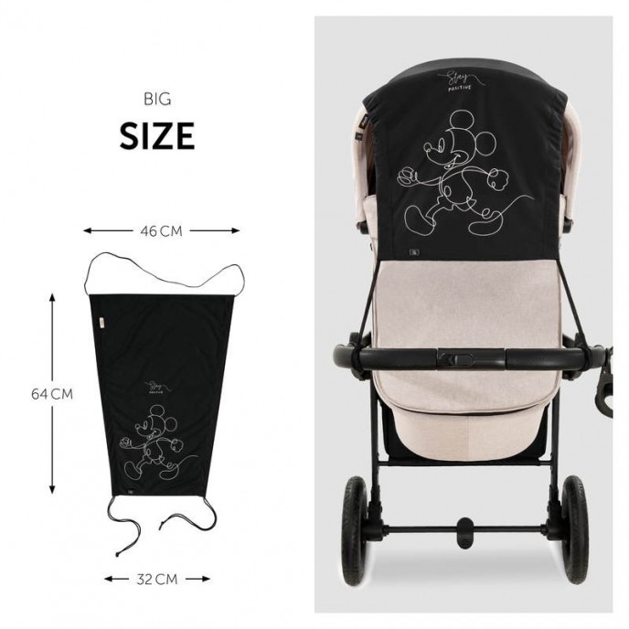 Hauck Stroller Sunshade Mickey Black