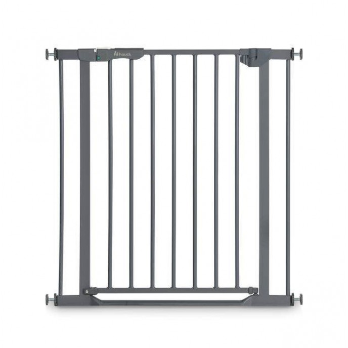 Hauck Gate Clear Step Autoclose Dark Grey