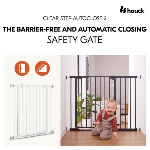 Hauck Gate Clear Step Autoclose 2 White Hauck Gate Clear Step Autoclose 2 White