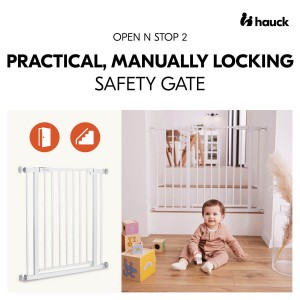 Hauck Gate Open n Stop 2 White Hauck Gate Open n Stop 2 White