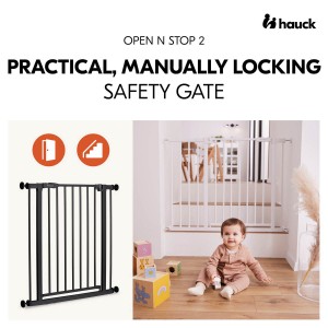 Hauck Gate Open n Stop 2 Black Hauck Gate Open n Stop 2 Black