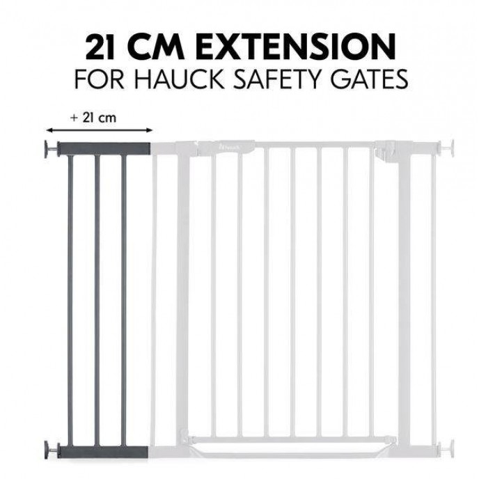 Hauck Gate Clear Step Extension 21cm Dark Grey