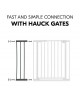 Hauck Gate Clear Step Extension 21cm Dark Grey