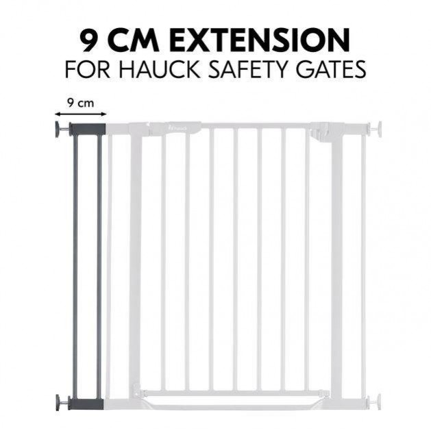 Hauck Gate Extension 9cm Dark Grey