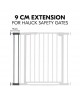 Hauck Gate Clear Step Extension 9cm Dark Grey