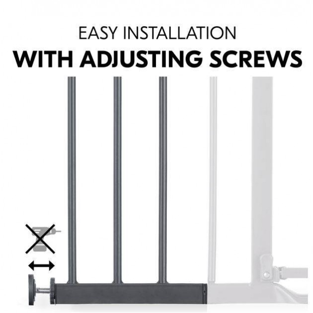 Hauck Gate Extension 9cm Dark Grey