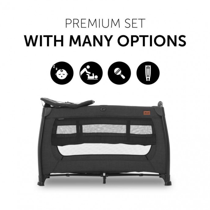 Hauck Play n Relax Centre Melange Black Hauck Play n Relax Centre Melange Black