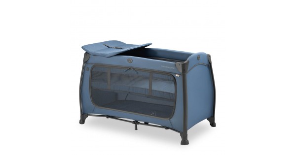 Hauck Travel Cot Play n Relax Centre Dark Blue Mum n Me Baby - Main Image